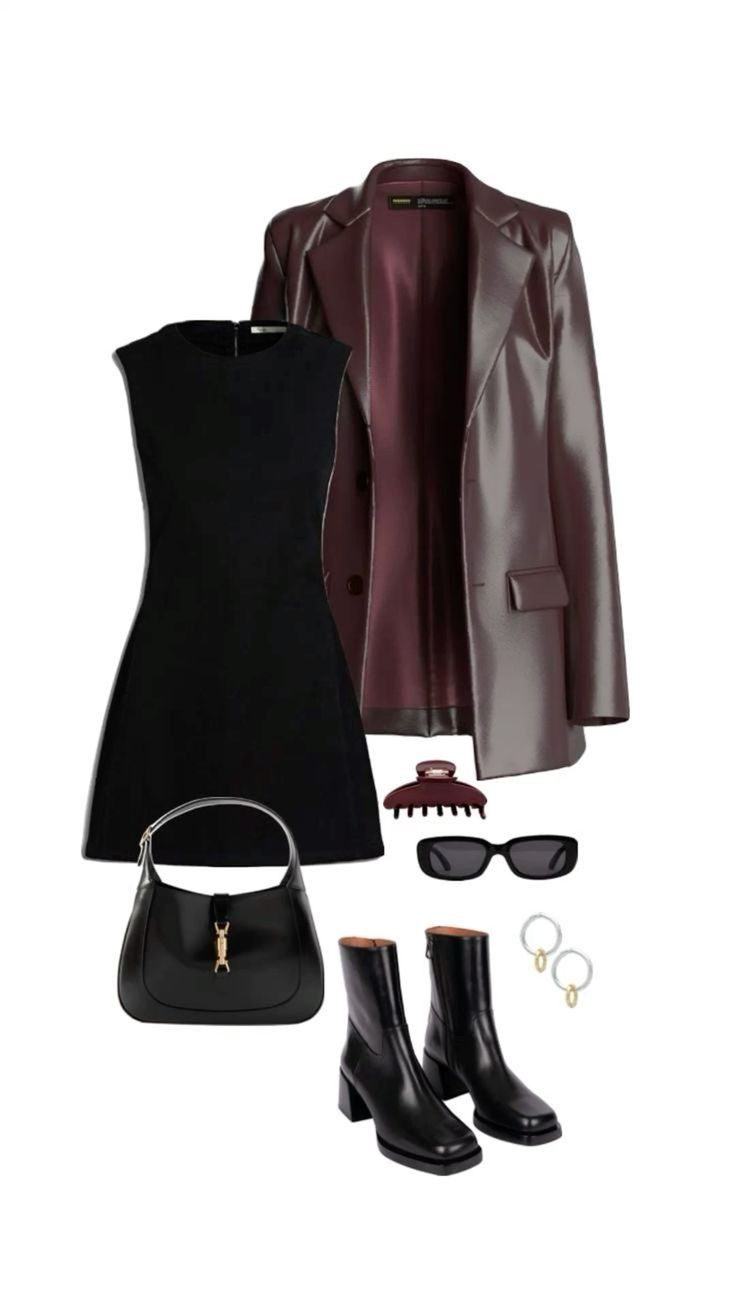 brown leather jacket outfit ideas 0038