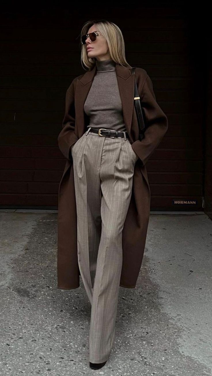 brown pants outfit ideas 0010