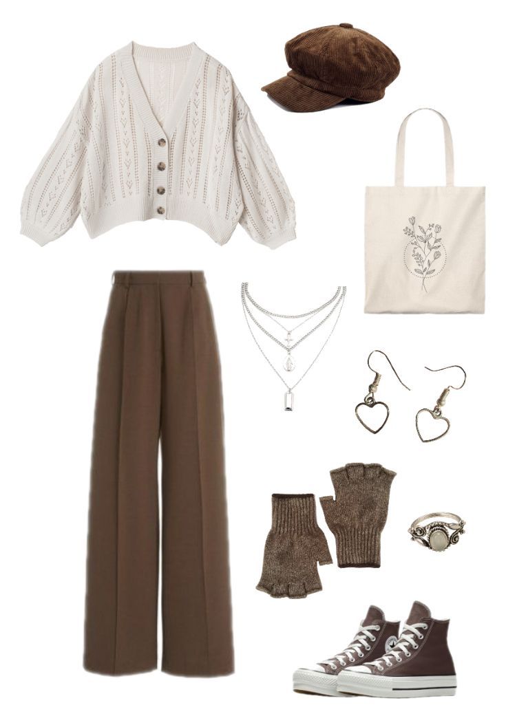 brown pants outfit ideas 0020