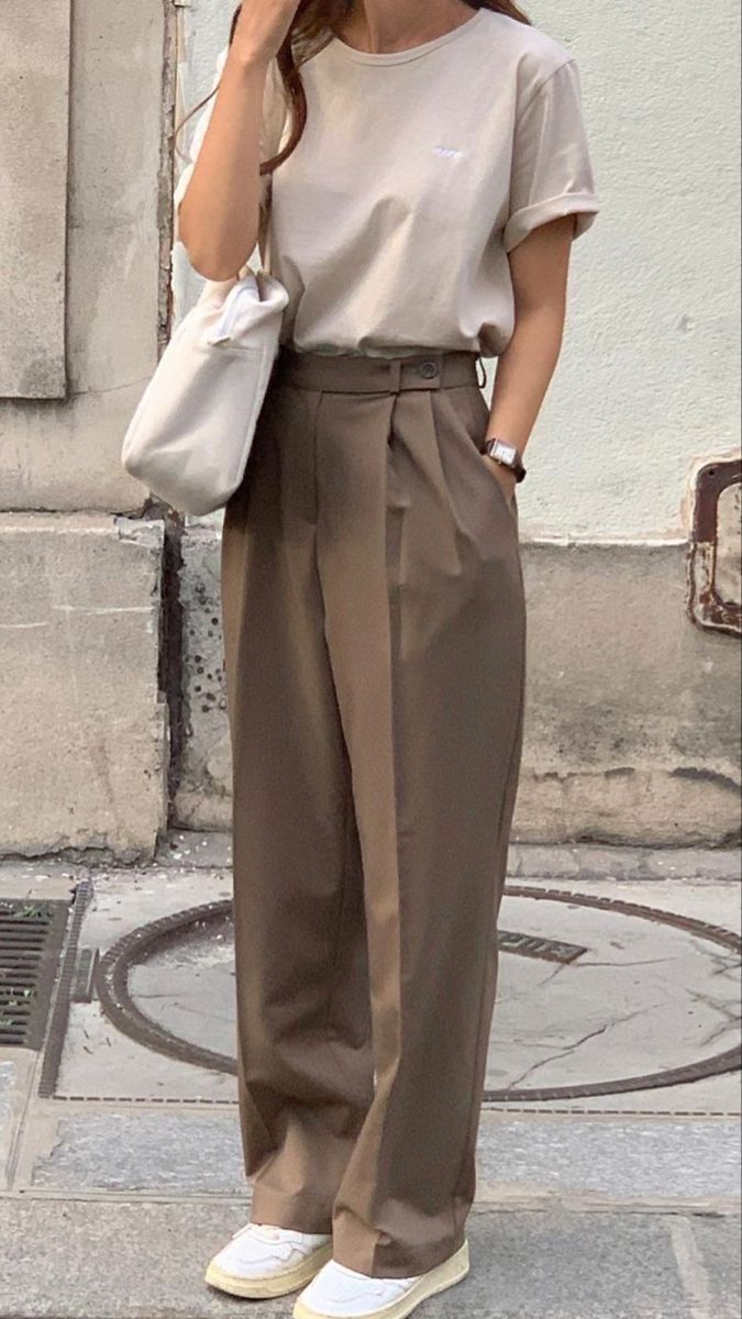 brown pants outfit ideas 0031