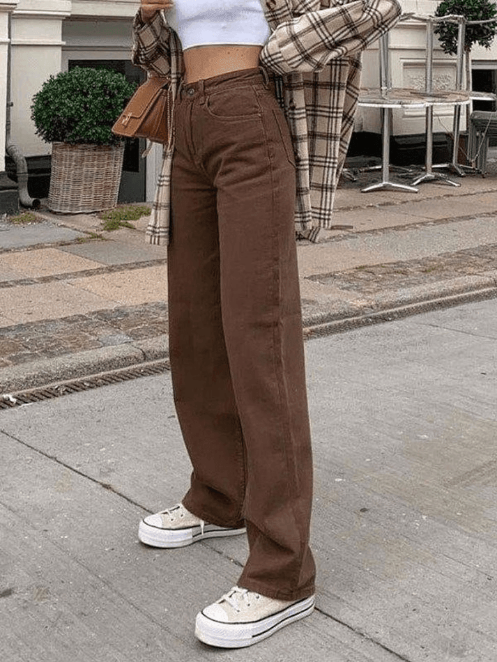 brown pants outfit ideas 0041