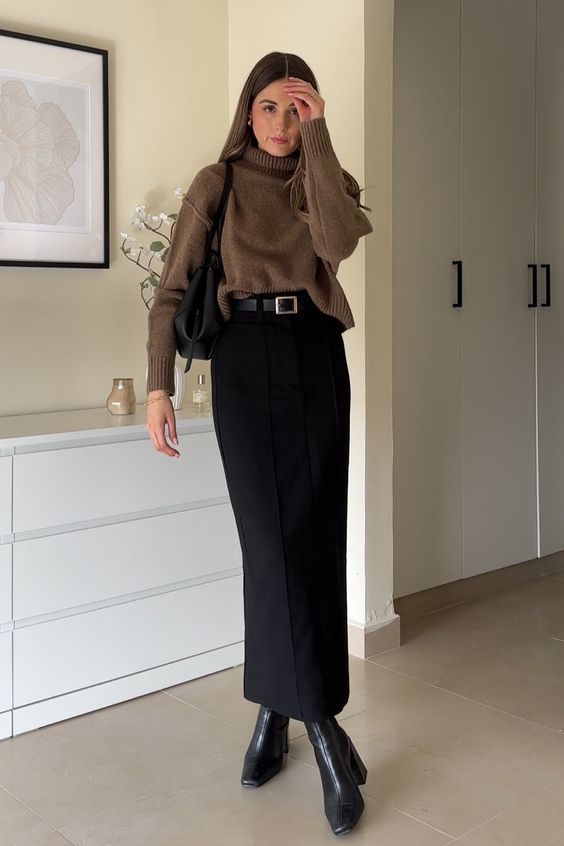 brown pants outfit ideas 0047