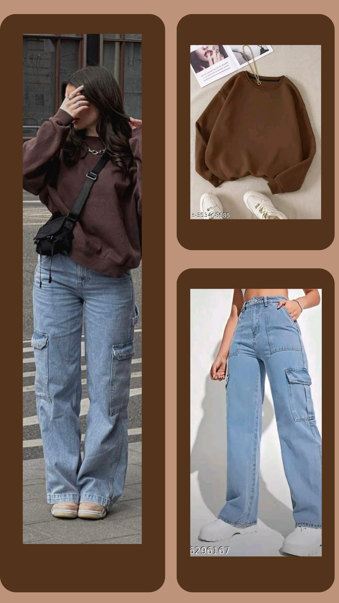 brown pants outfit ideas 0057