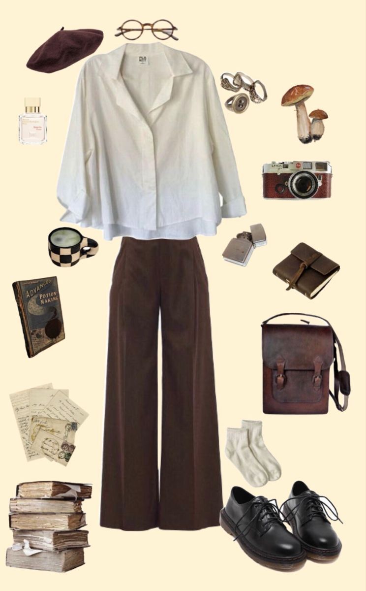 brown pants outfit ideas 0063