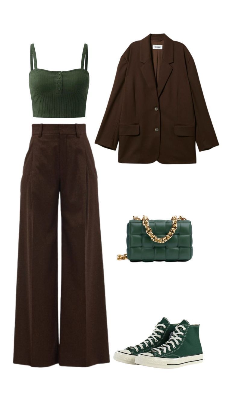 brown pants outfit ideas 0064