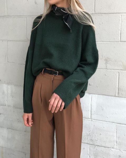 brown pants outfit ideas 0065