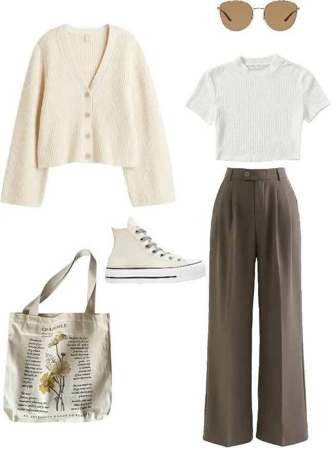 brown pants outfit ideas 0067