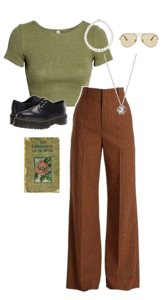 brown pants outfit ideas 0071