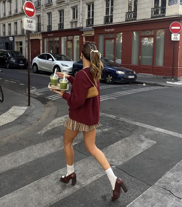 burgundy ankle boots outfit ideas 0012