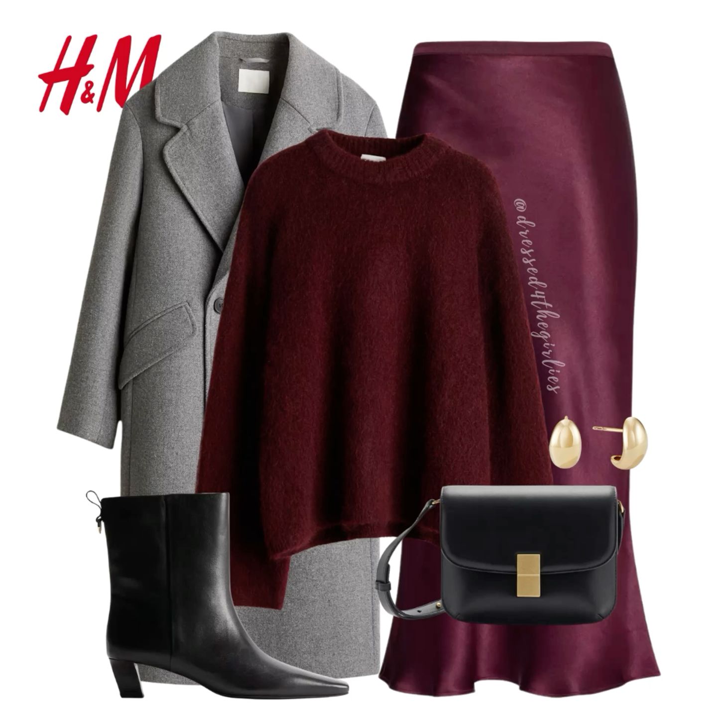 burgundy ankle boots outfit ideas 0028