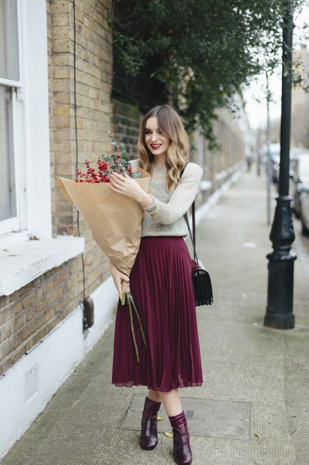 burgundy ankle boots outfit ideas 0070