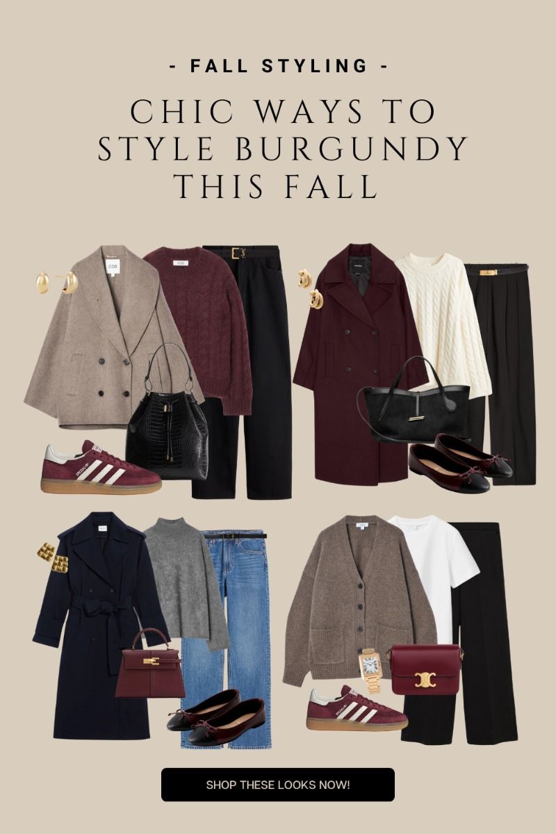 burgundy fall outfit ideas 0014