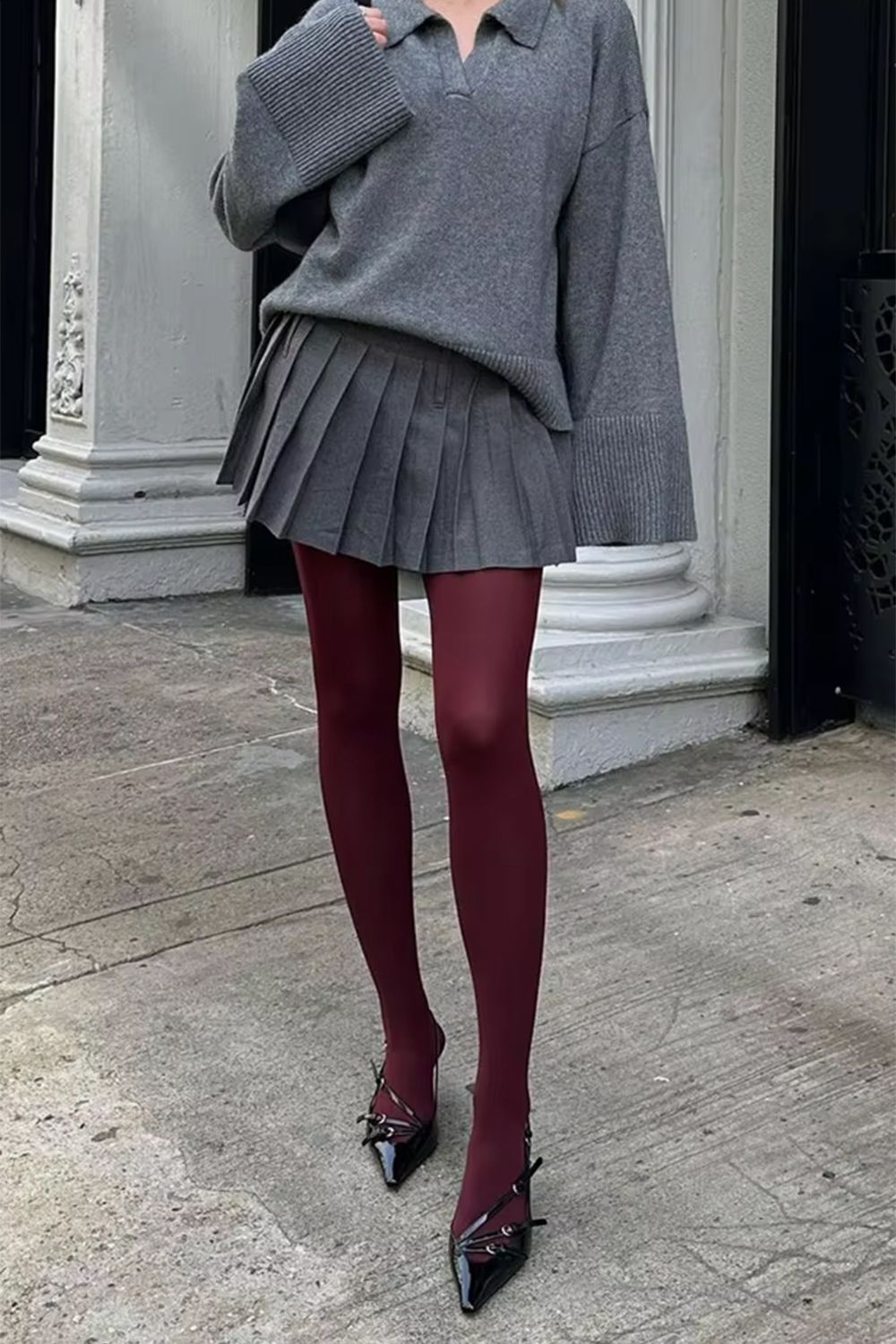 burgundy fall outfit ideas 0023