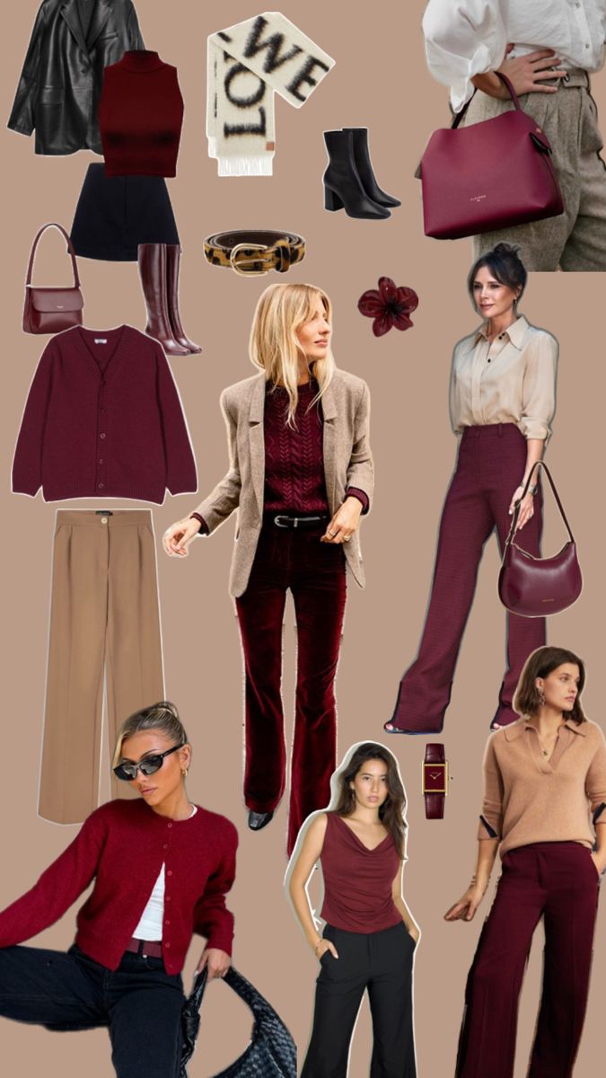 burgundy fall outfit ideas 0050