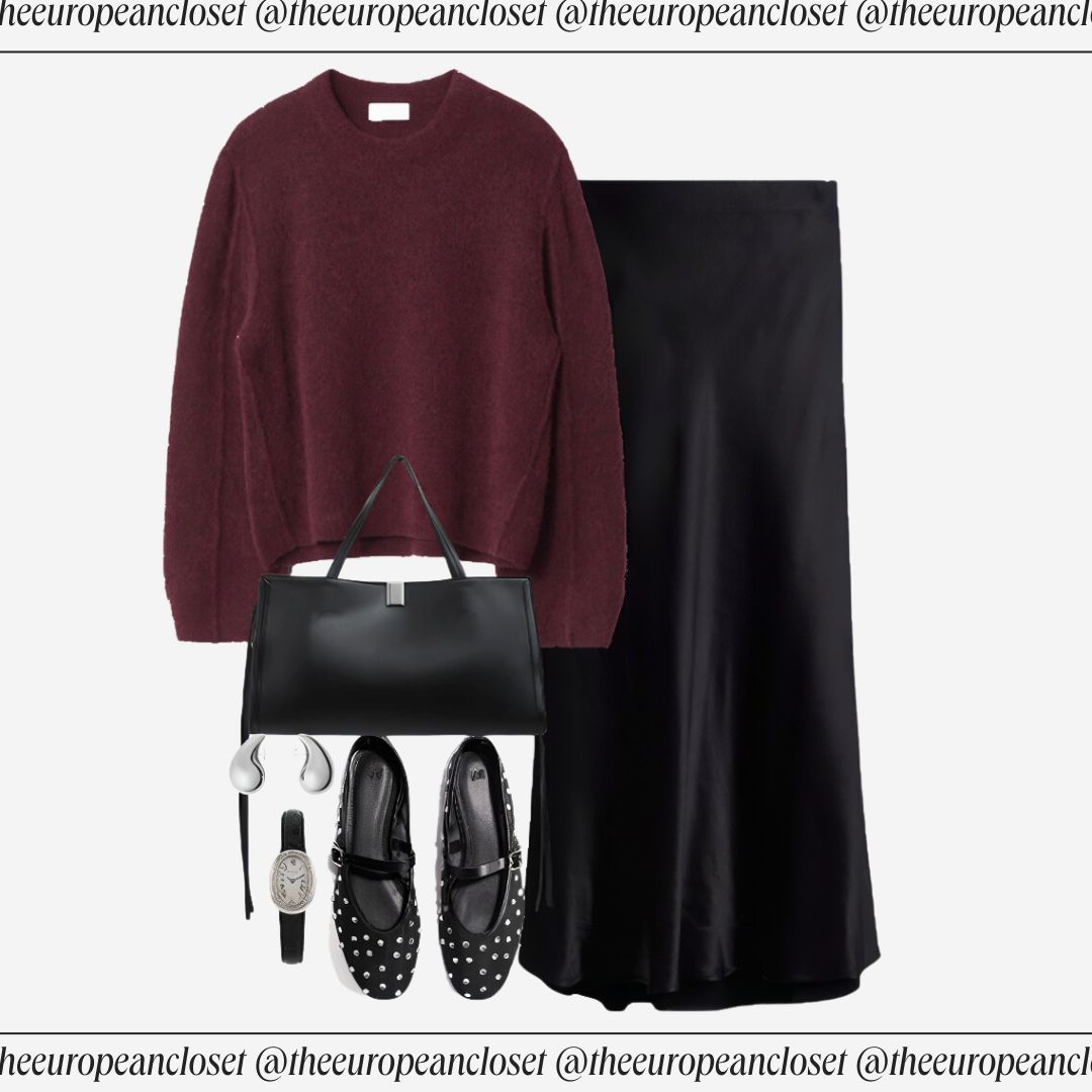 Burgundy outfit ideas 0089