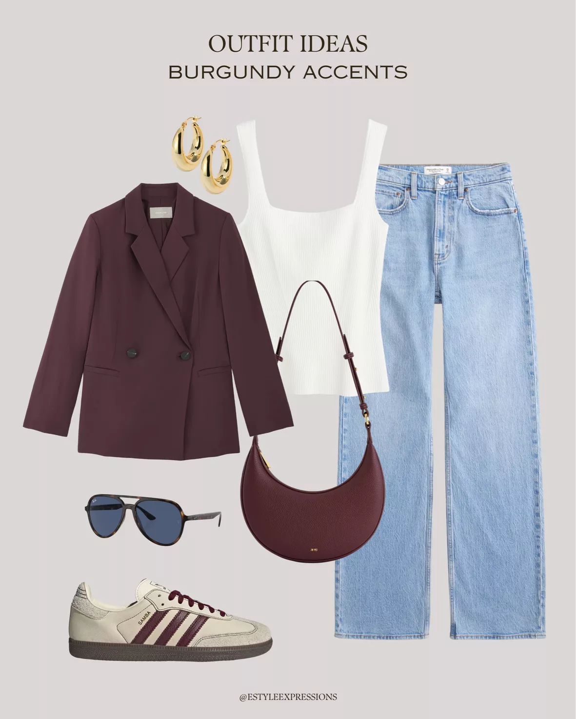 Burgundy outfit ideas 0093