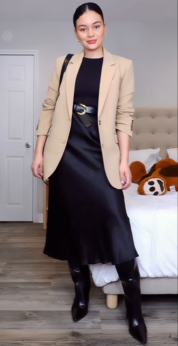 camel blazer outfit ideas 0019