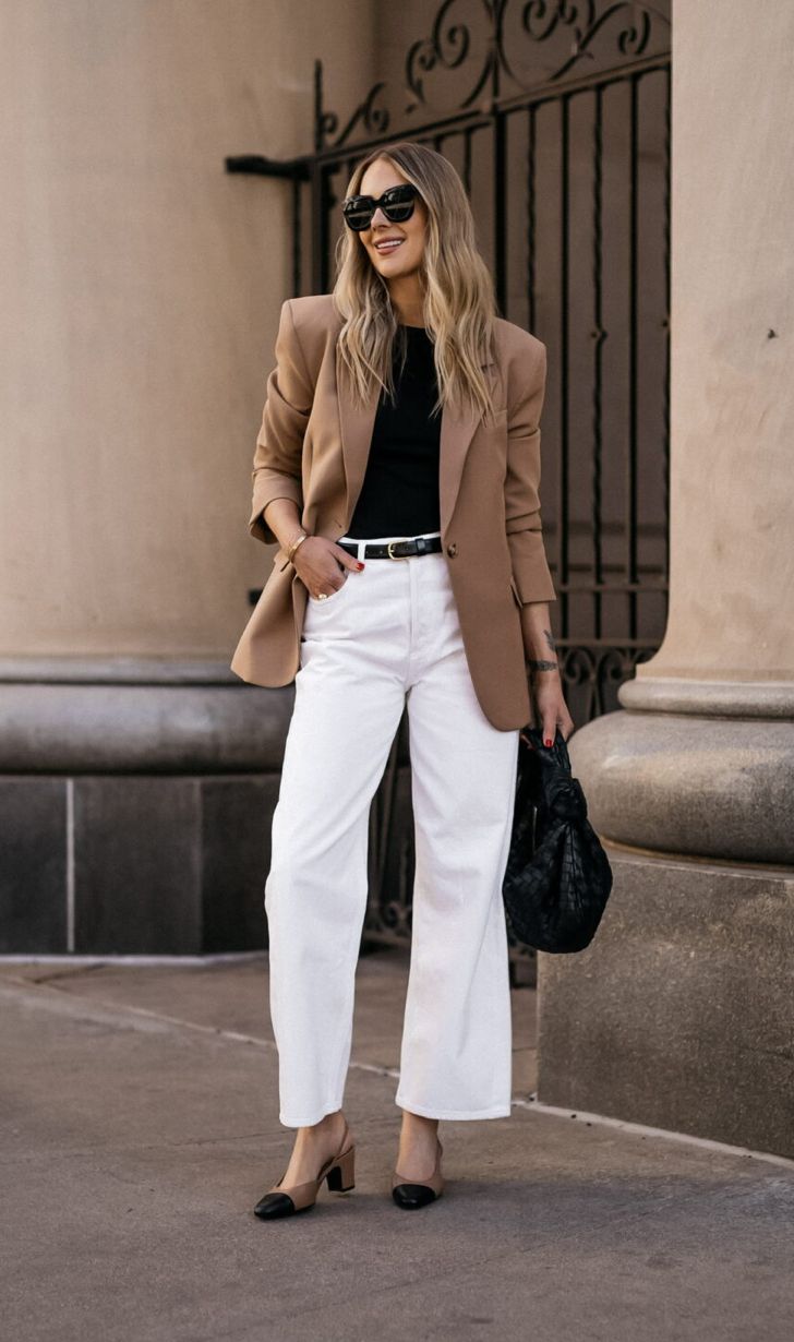 camel blazer outfit ideas 0020