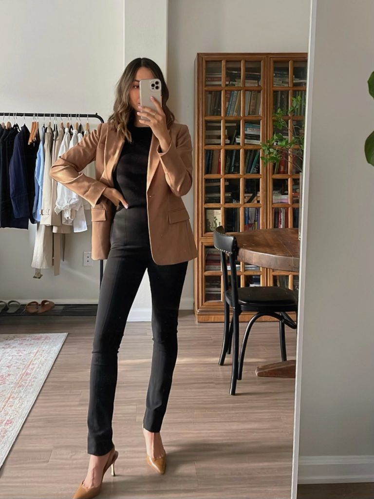 camel blazer outfit ideas 0030