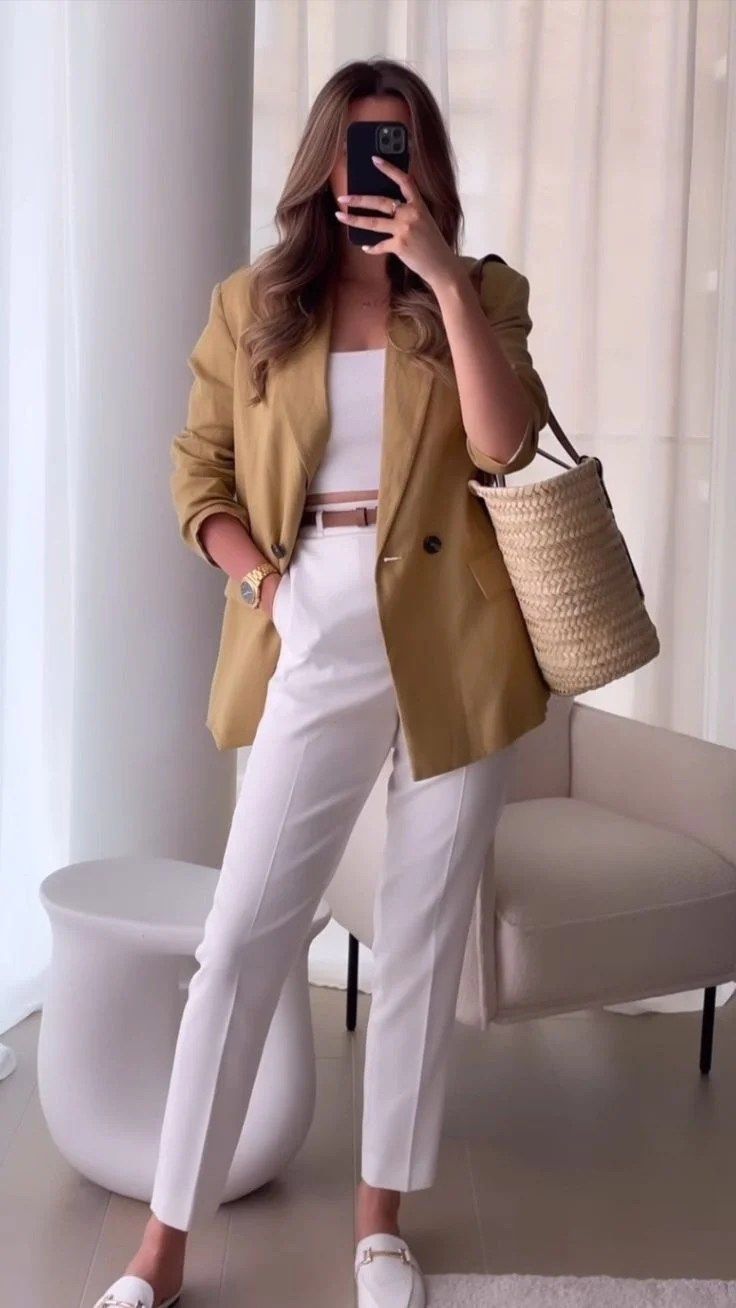 camel blazer outfit ideas 0039