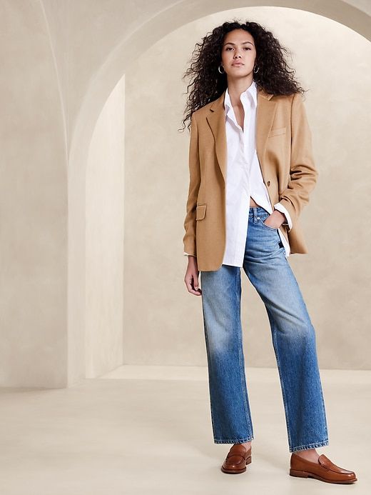 camel blazer outfit ideas 0054