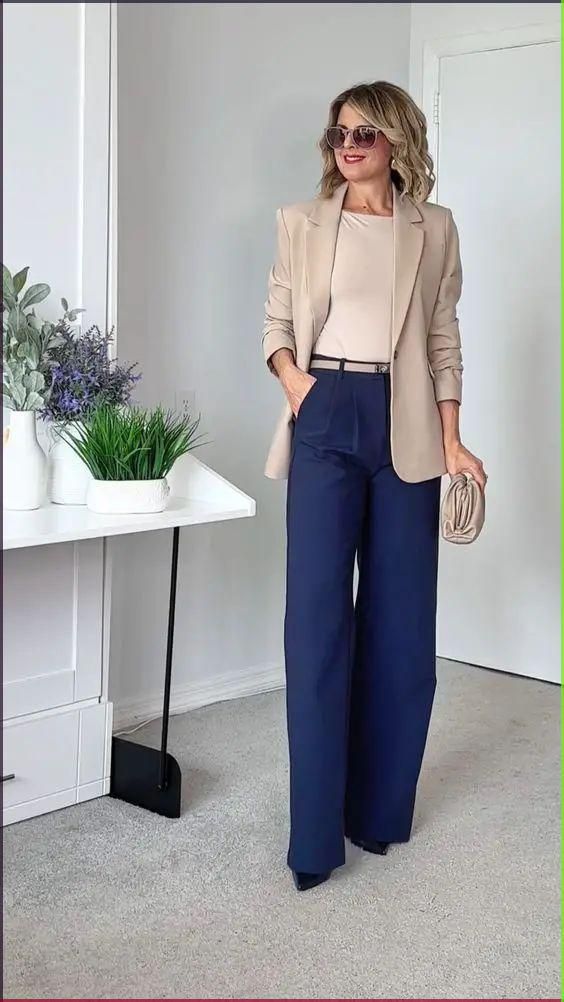 camel blazer outfit ideas 0068