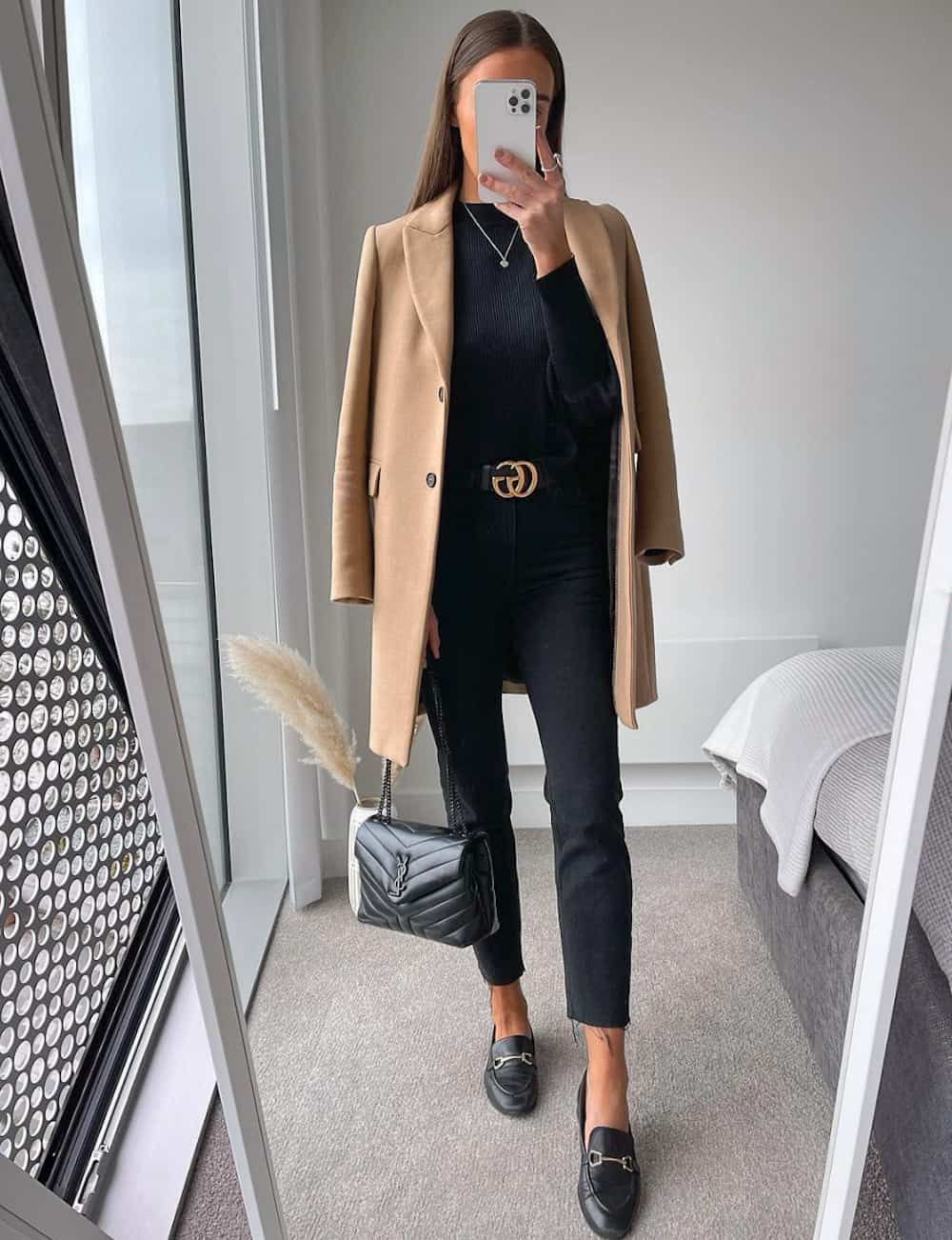 camel blazer outfit ideas 0087