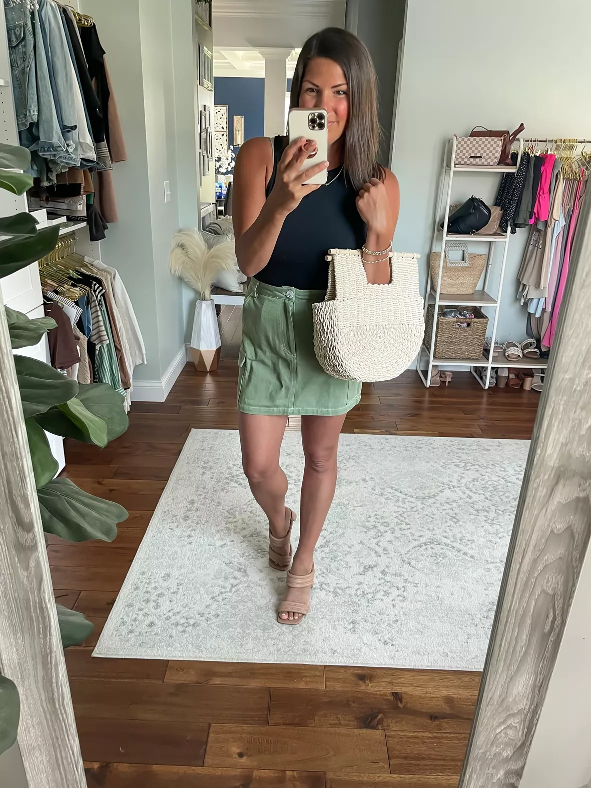 cargo skirt outfit ideas 0078