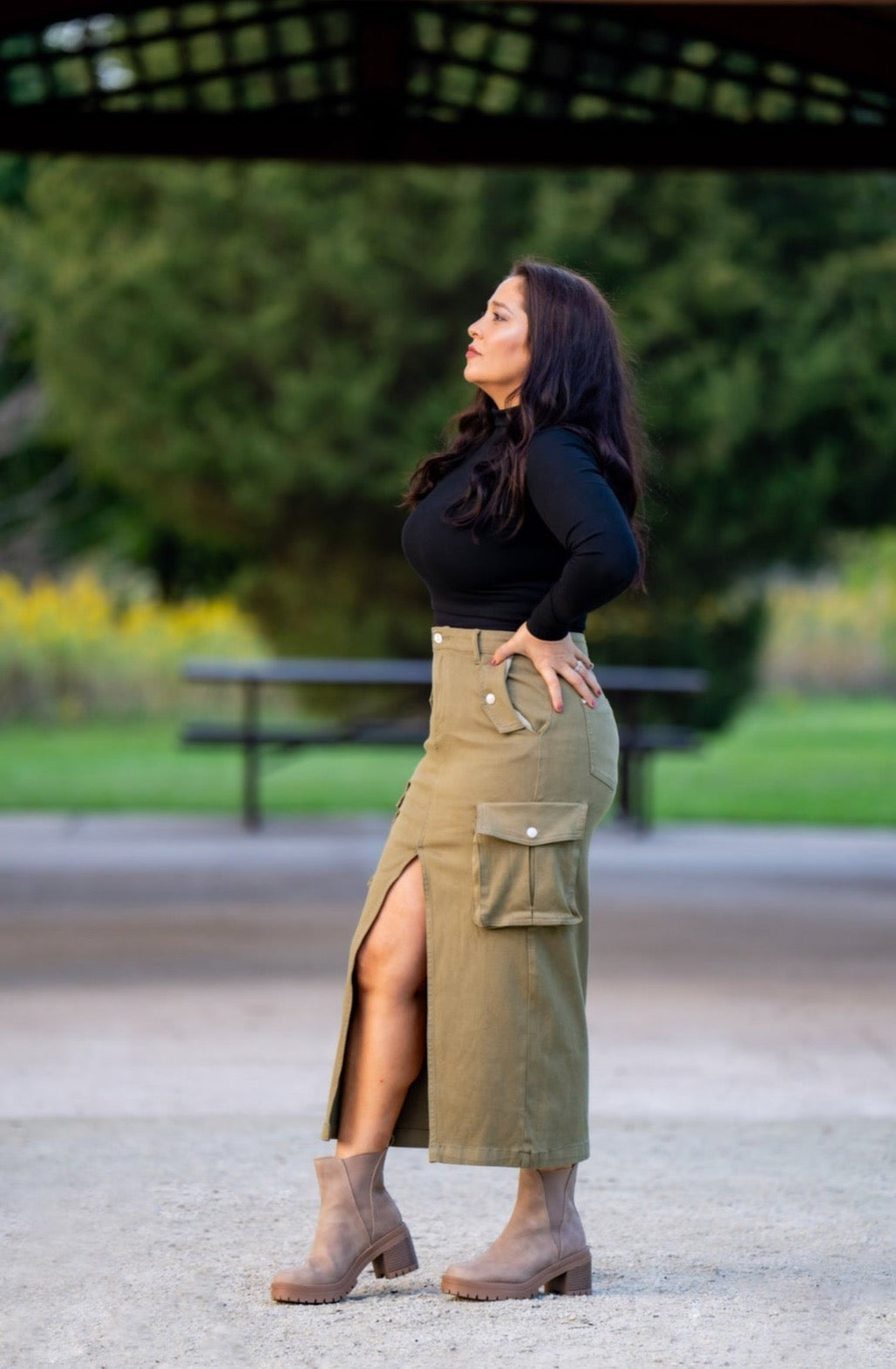 cargo skirt outfit ideas 0092