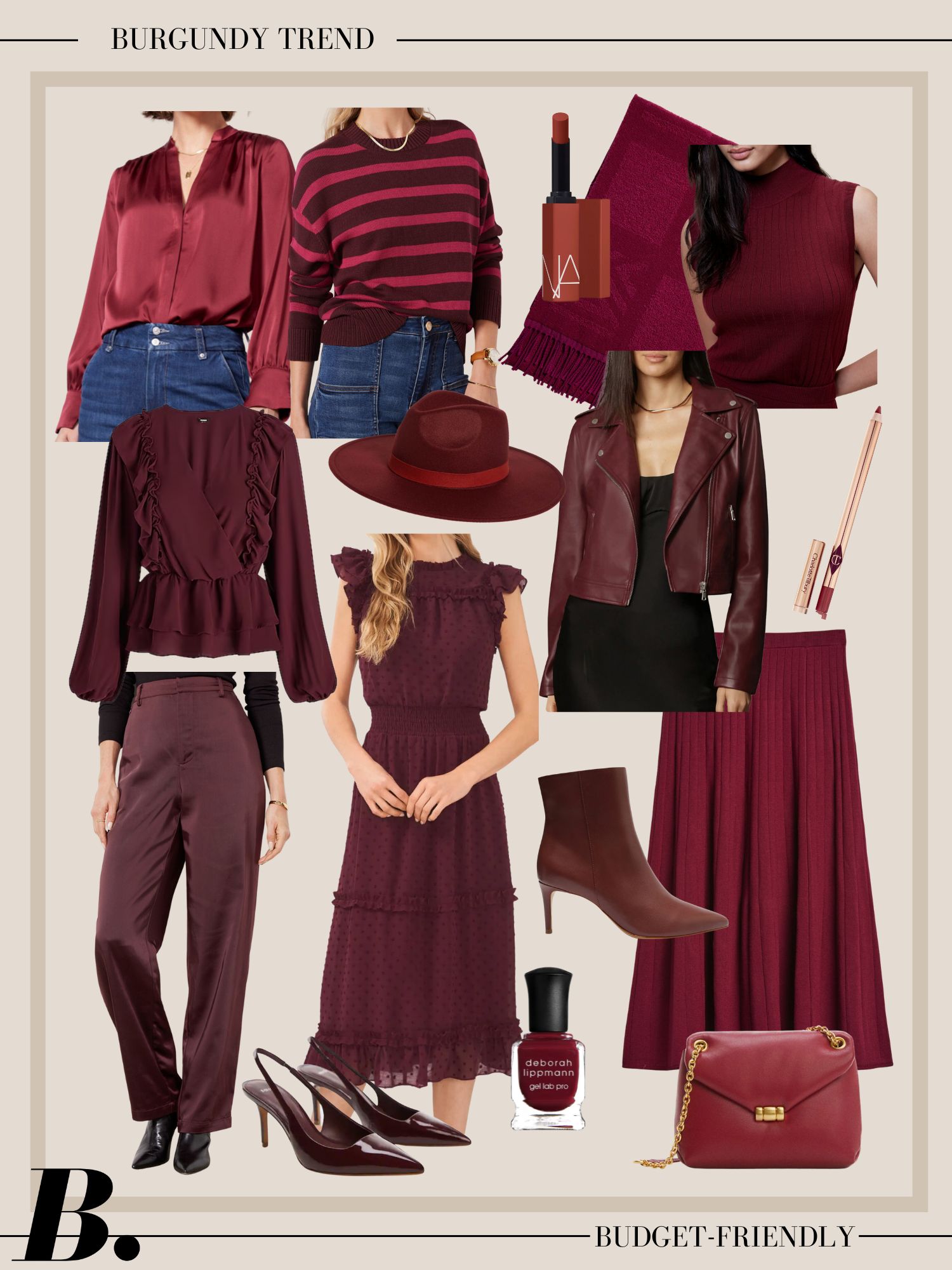 casual Burgundy outfit ideas for everyday wear