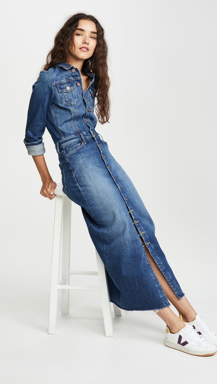 casual denim dress outfit inspirations