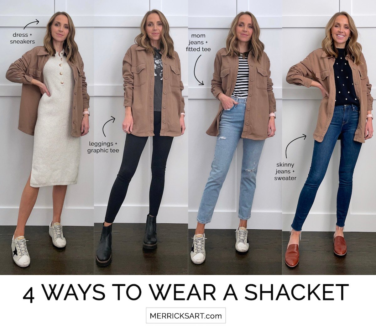 casual shacket outfit ideas