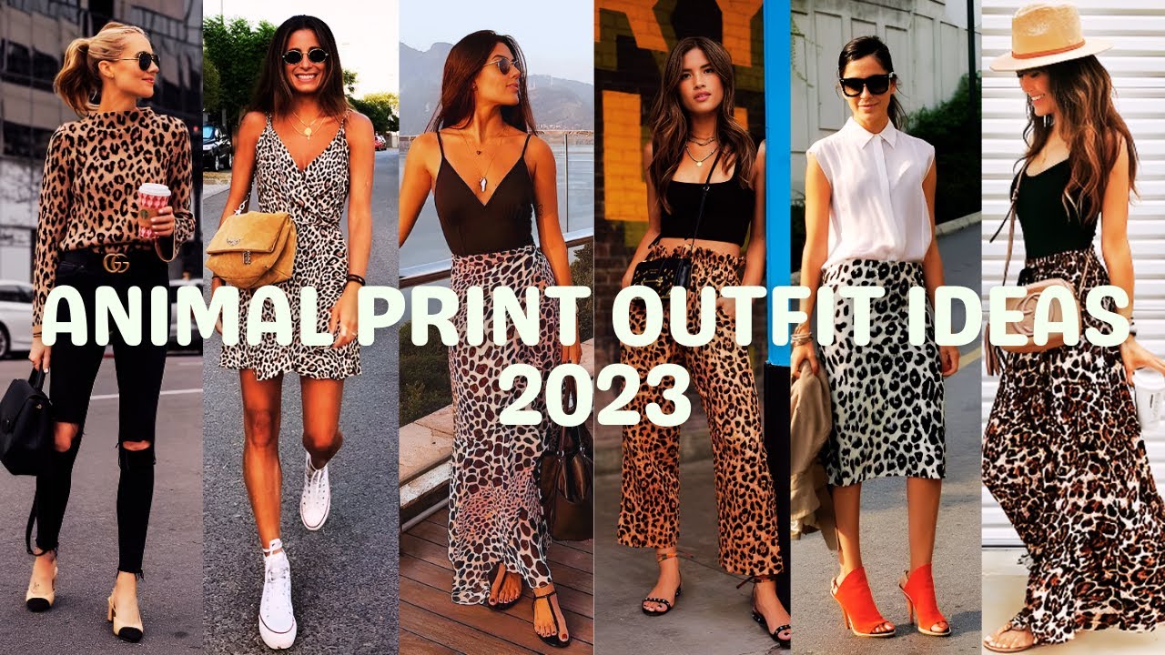 chic animal print outfit ideas