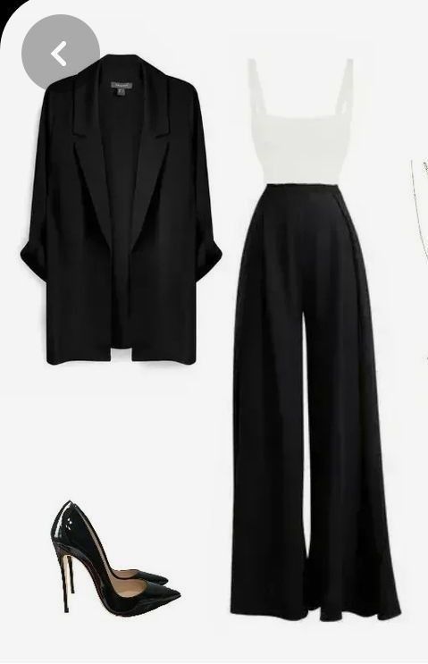 chic black blazer outfit ideas 0016