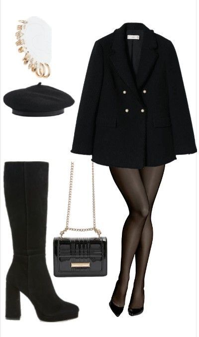 chic black blazer outfit ideas 0071