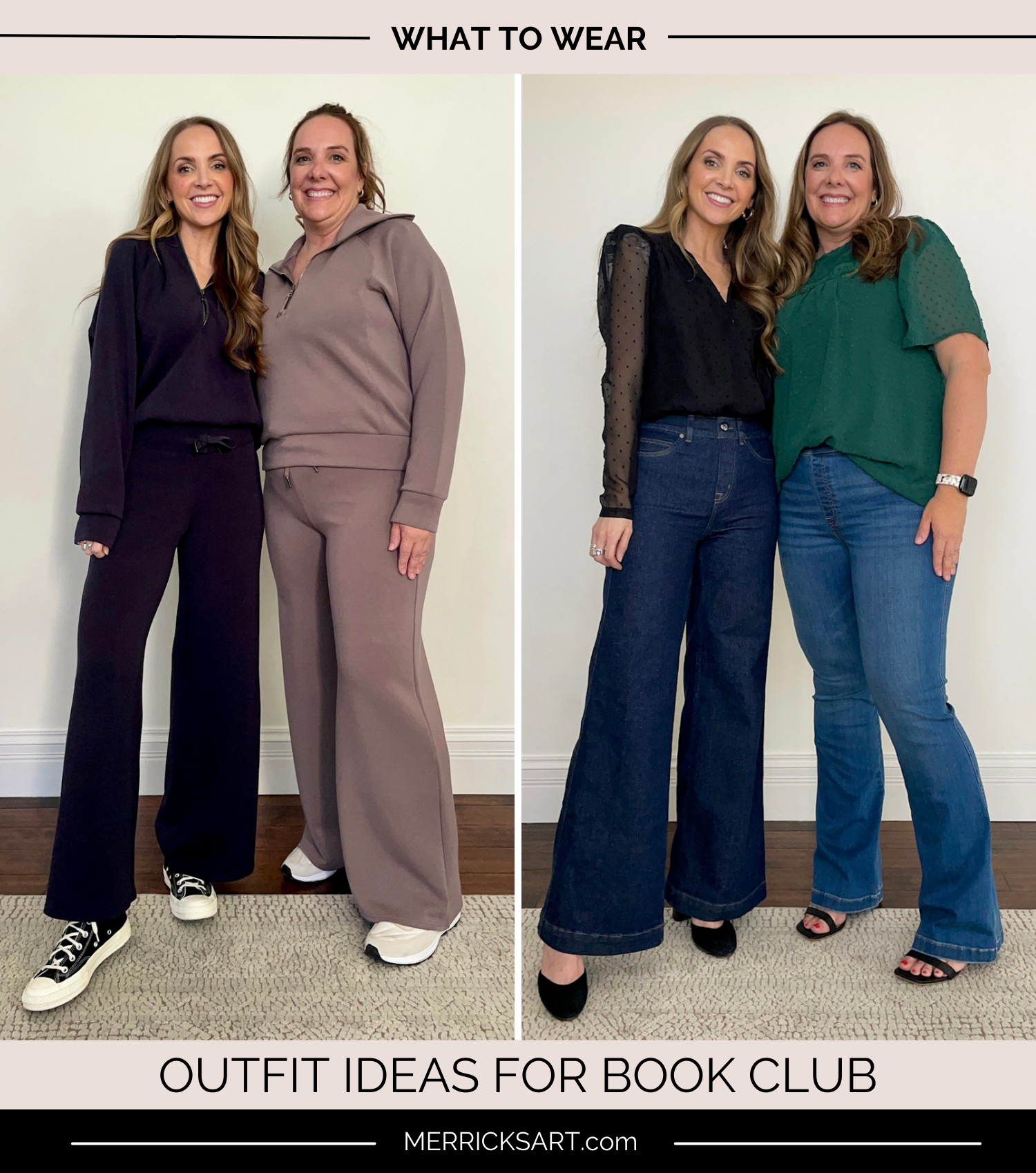 chic book club outfit combinations