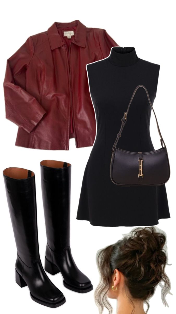 chic combinations featuring red boots