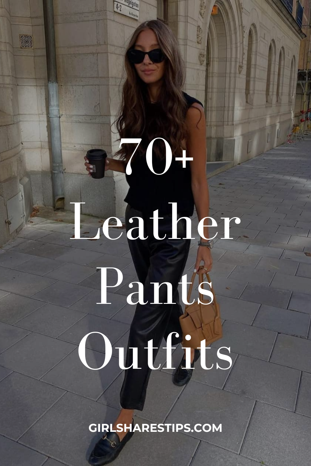 chic leather pants outfit ideas