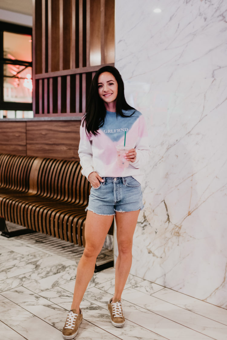 chic looks featuring jeans shorts