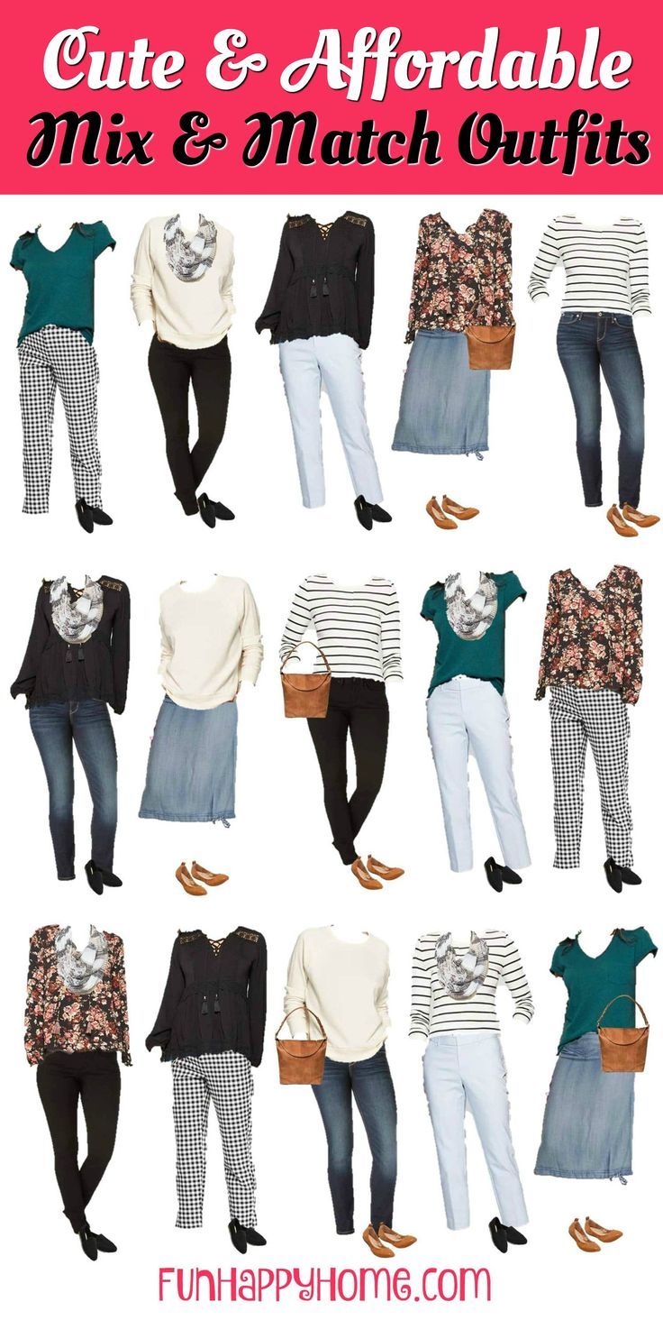 chic mix and match outfit styles