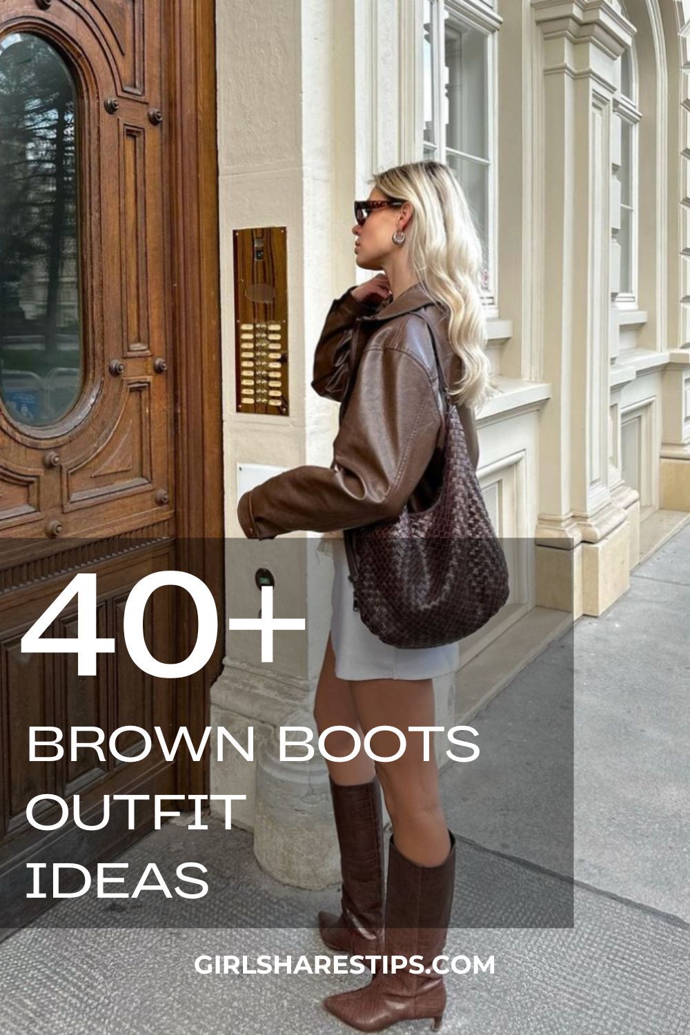 chic outfits featuring brown knee high boots