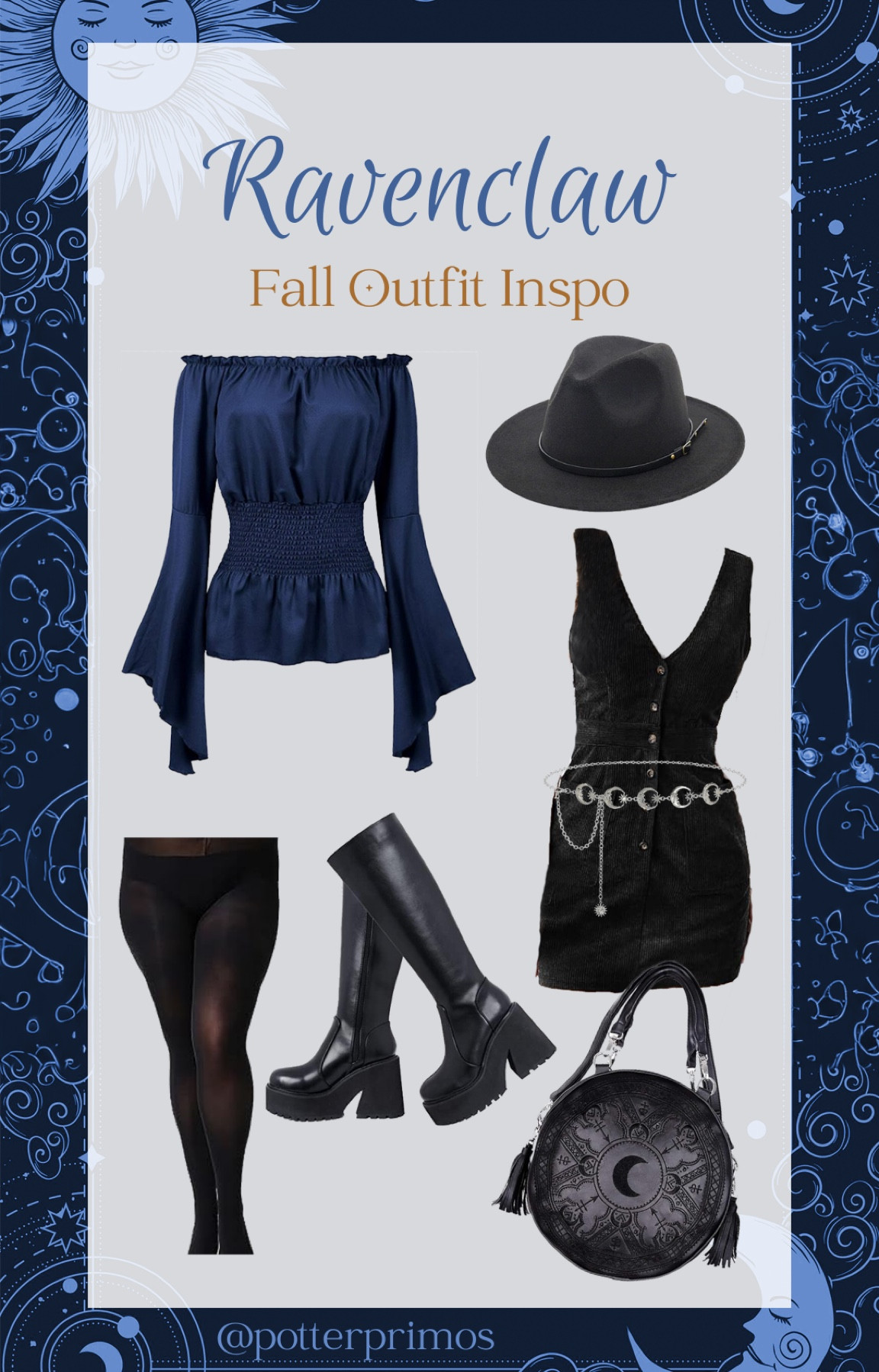 chic Ravenclaw outfit ideas for parties