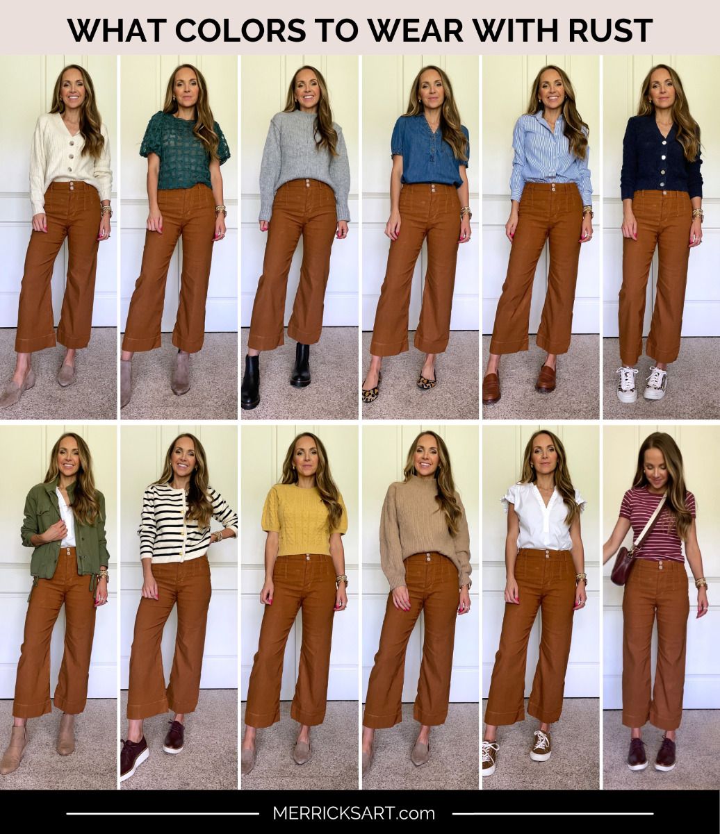 chic rust color outfit ideas for parties