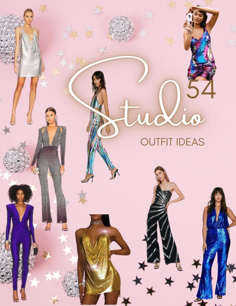 chic Studio 54 party outfits