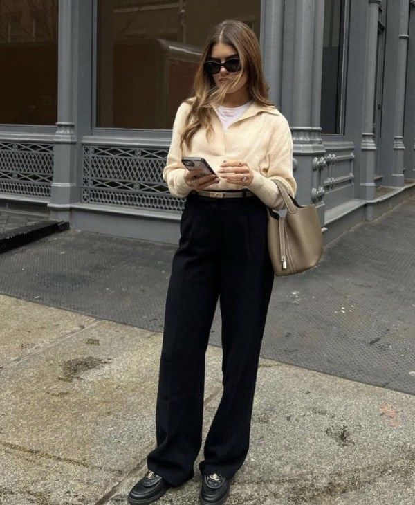 chunky loafers outfit ideas 0016