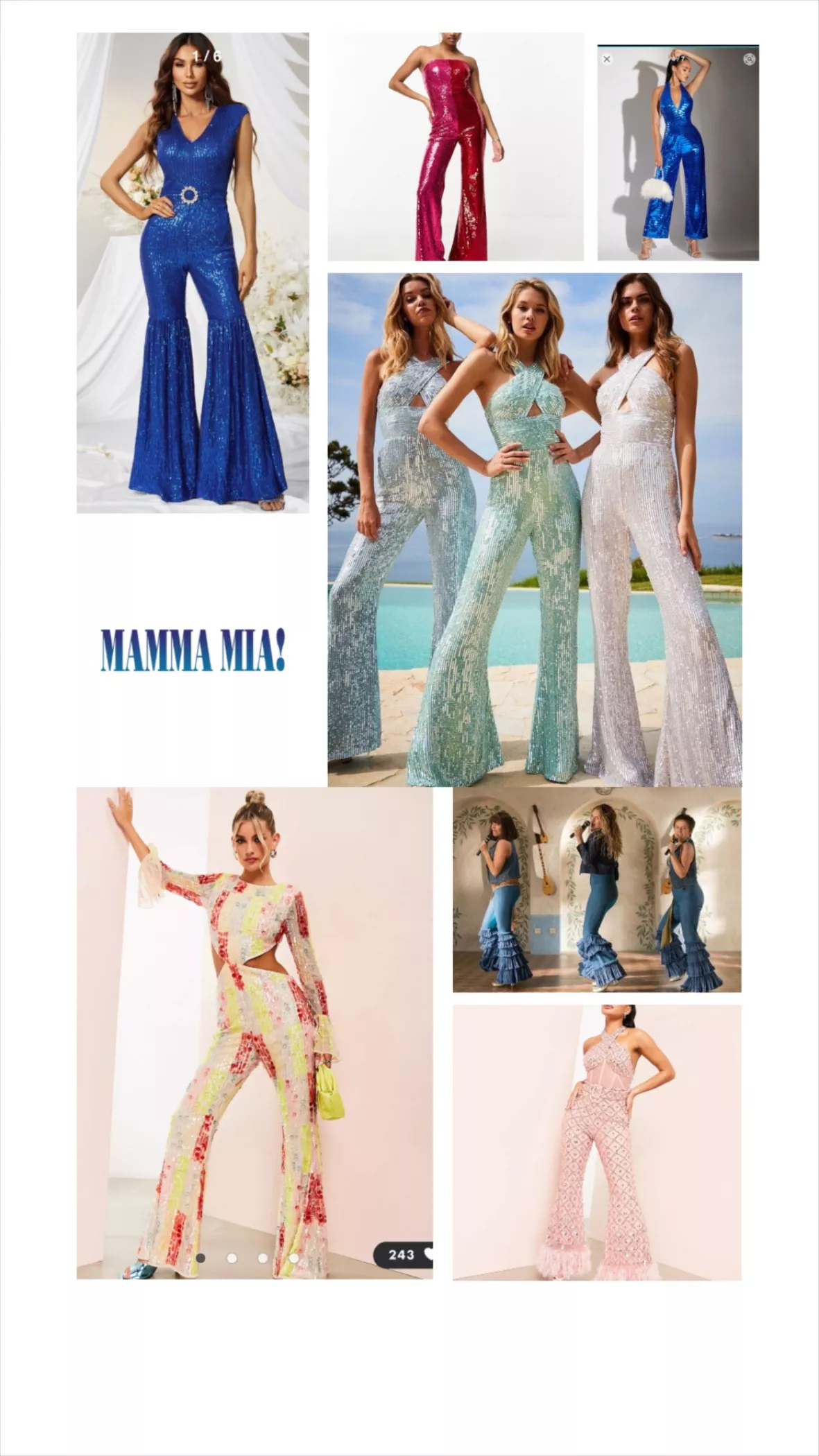 classic Mamma Mia fashion looks