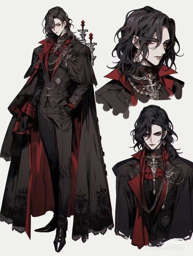 classic mens Vampire outfit styles