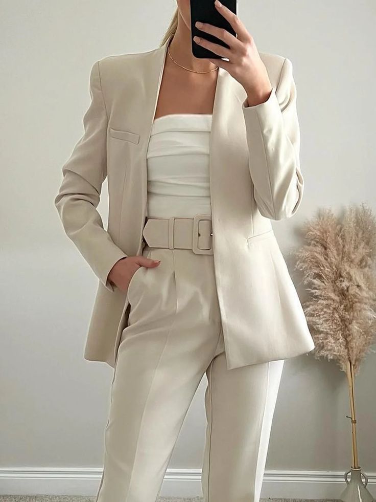 cream blazer outfit ideas 0015