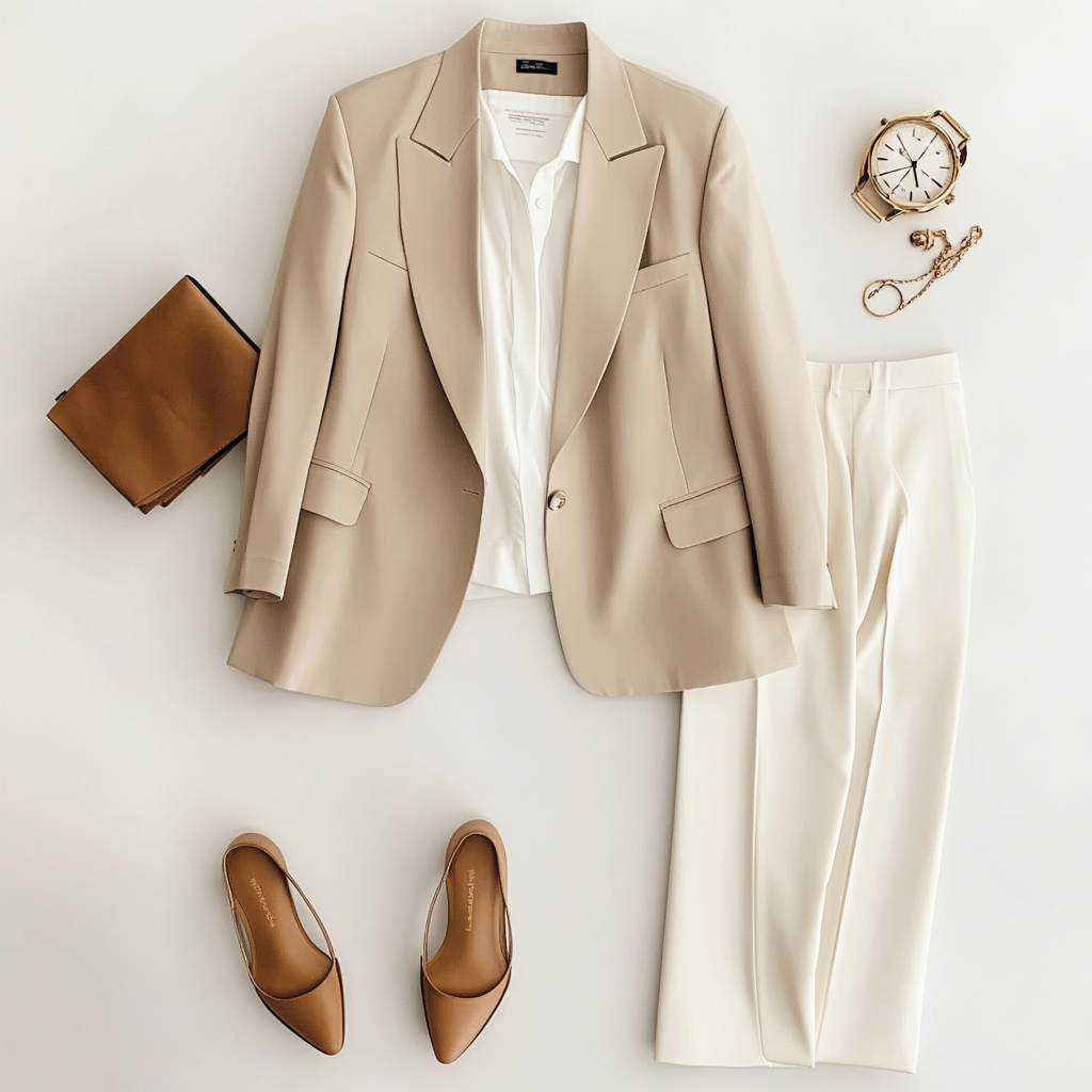 cream blazer outfit ideas 0033