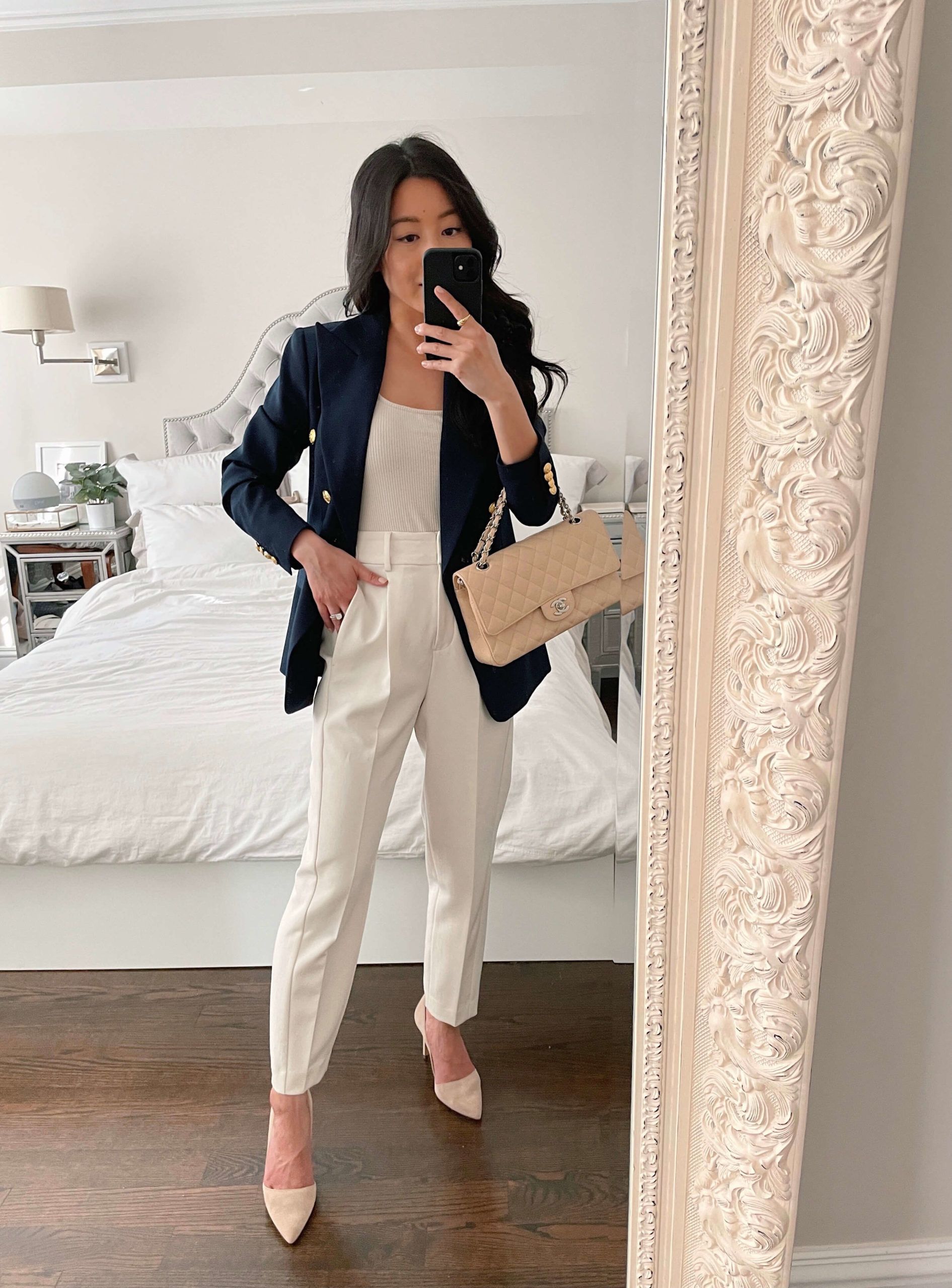 cream blazer outfit ideas 0072